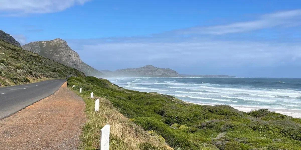 Scenic road in Cape Town representing when vegan travel help and planning services make sense