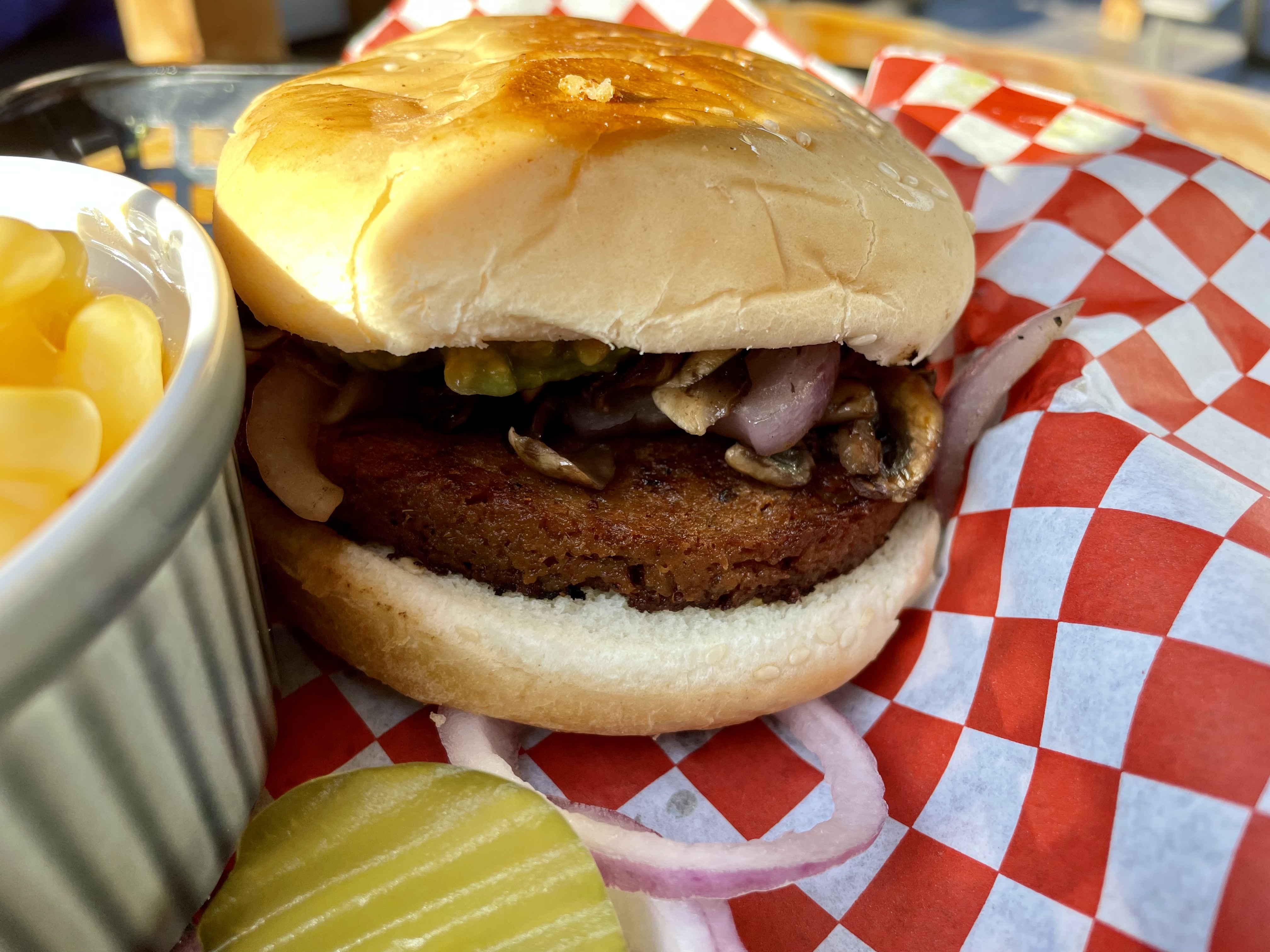 Methow Valley Ciderhouse veggie burger