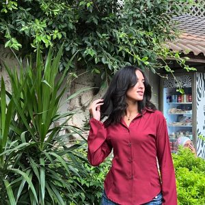 Trendy Chemise Burgundy
