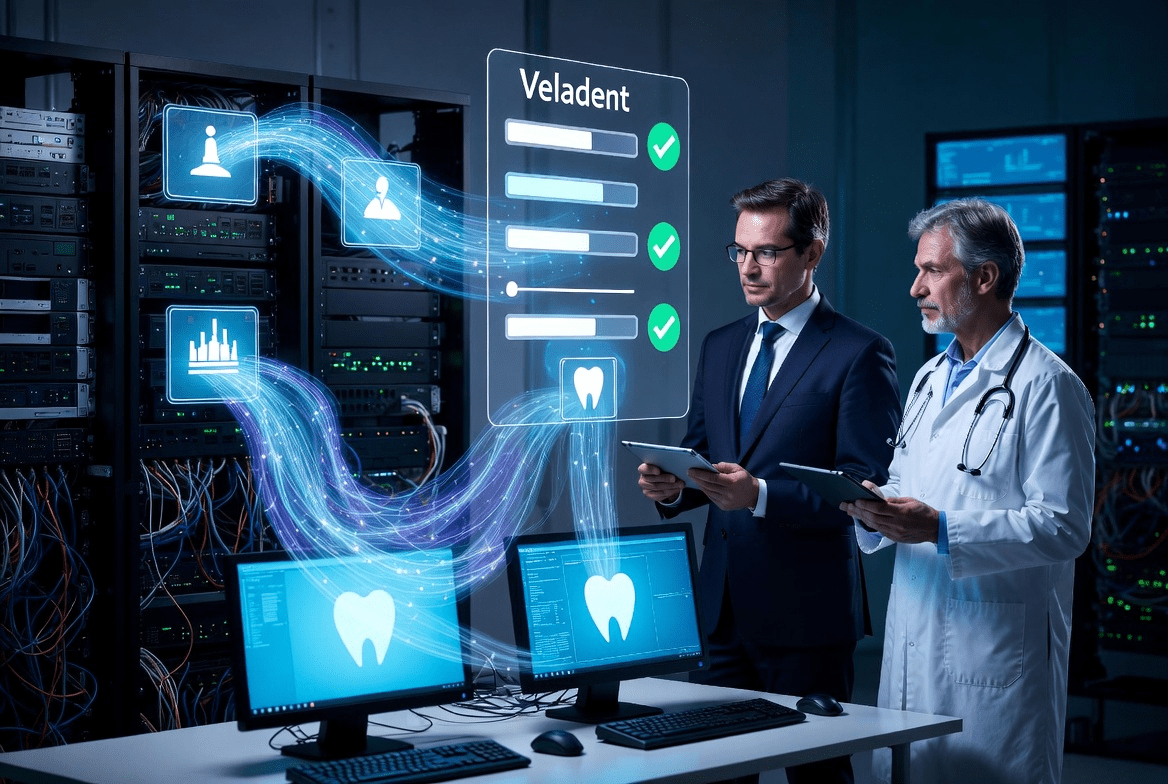 Secure dental data monitoring system