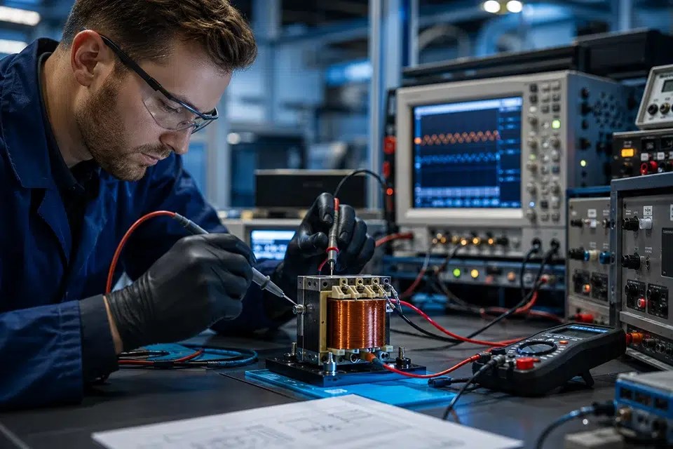 Transformer Rewinding: Process, Benefits, Testing, and Best Practices Acceptance testing of a professionally rewound transformer before returning it to service.