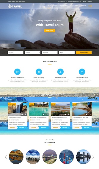 Undangan pernikahan pun bisa dibuat dalam bentuk website. Contoh Desain Situs Tur Travel Yang Profesional Jasa Pembuatan Website Bikin Web Murah Profile Toko Online Sekolah Berita