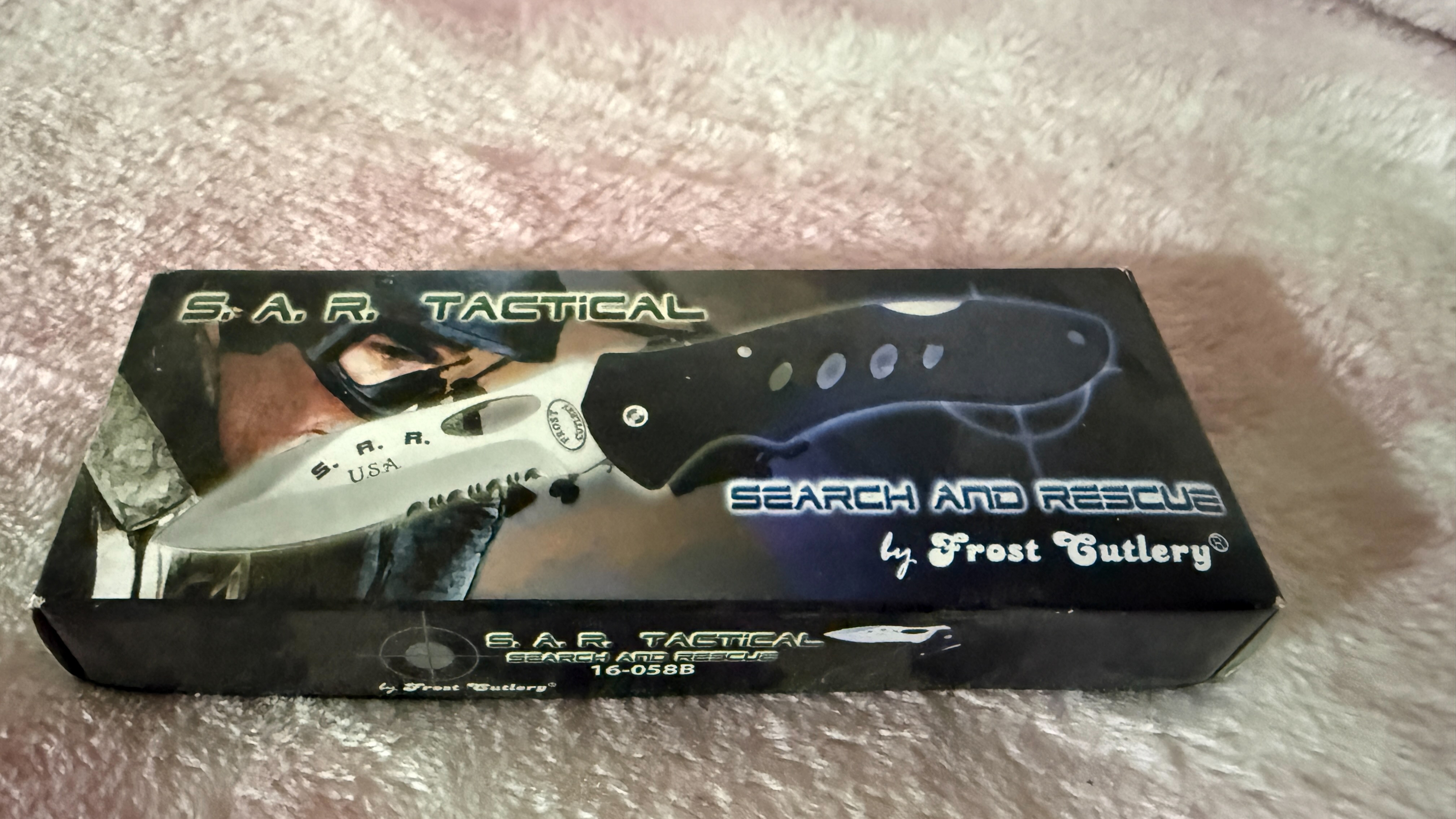 Frost Cutlery SAR Tactical 16-058B Folding Knife Stainless Steel Blade