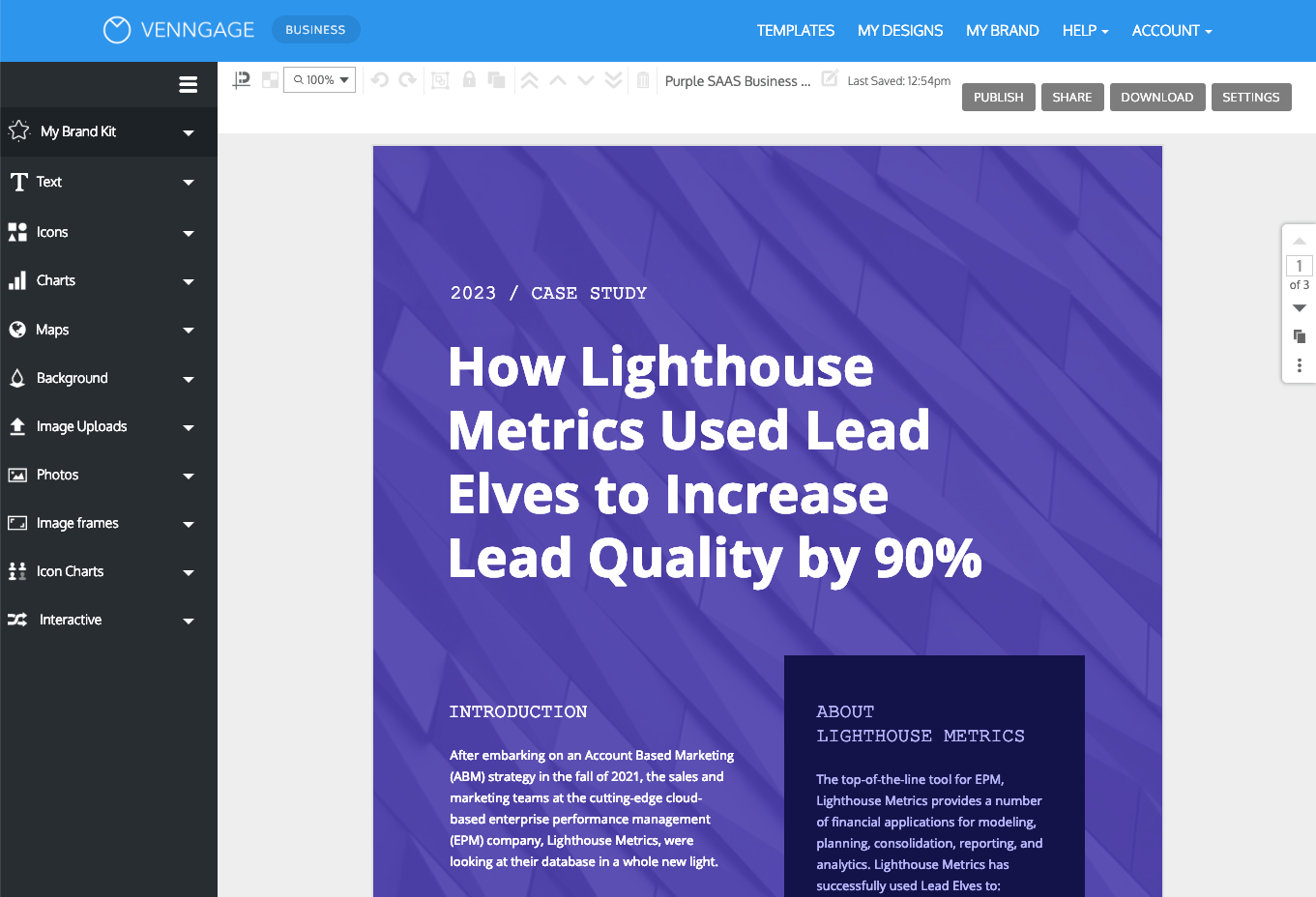 Online Case Study Template Create A Custom Case Study Venngage