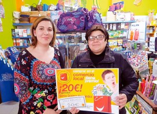 Sonia ganó 20€ comprando en el Comercio Local