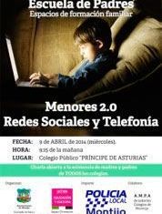 Policía Montijo impartirá charla sobre «Menores 2.0: Telefonía móvil y Redes Sociales»