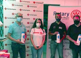 ROTARY Vegas Bajas en colaboración con Cruz Roja realiza la segunda entrega de productos para ayudar a familias desfavorecidas