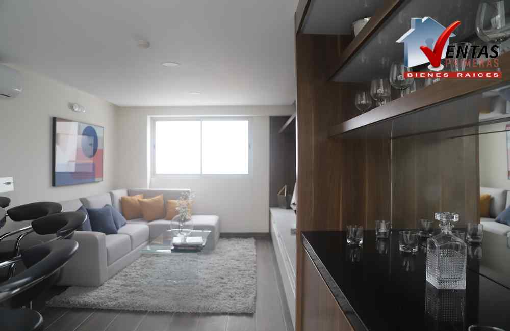 Departamento amoblado en estreno Barranco límite Miraflores