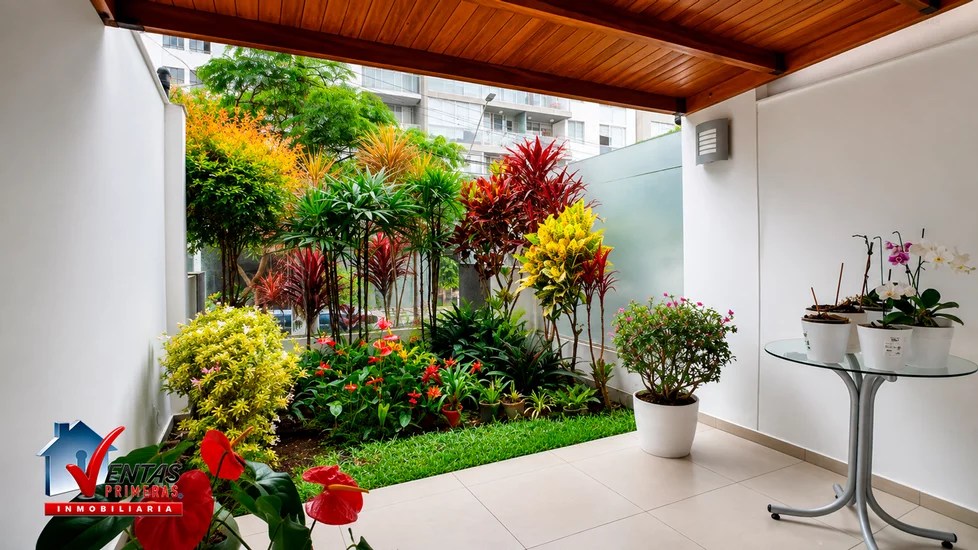 Depa 1piso con Terraza y Jardín por Huaca Pucllana Miraflores