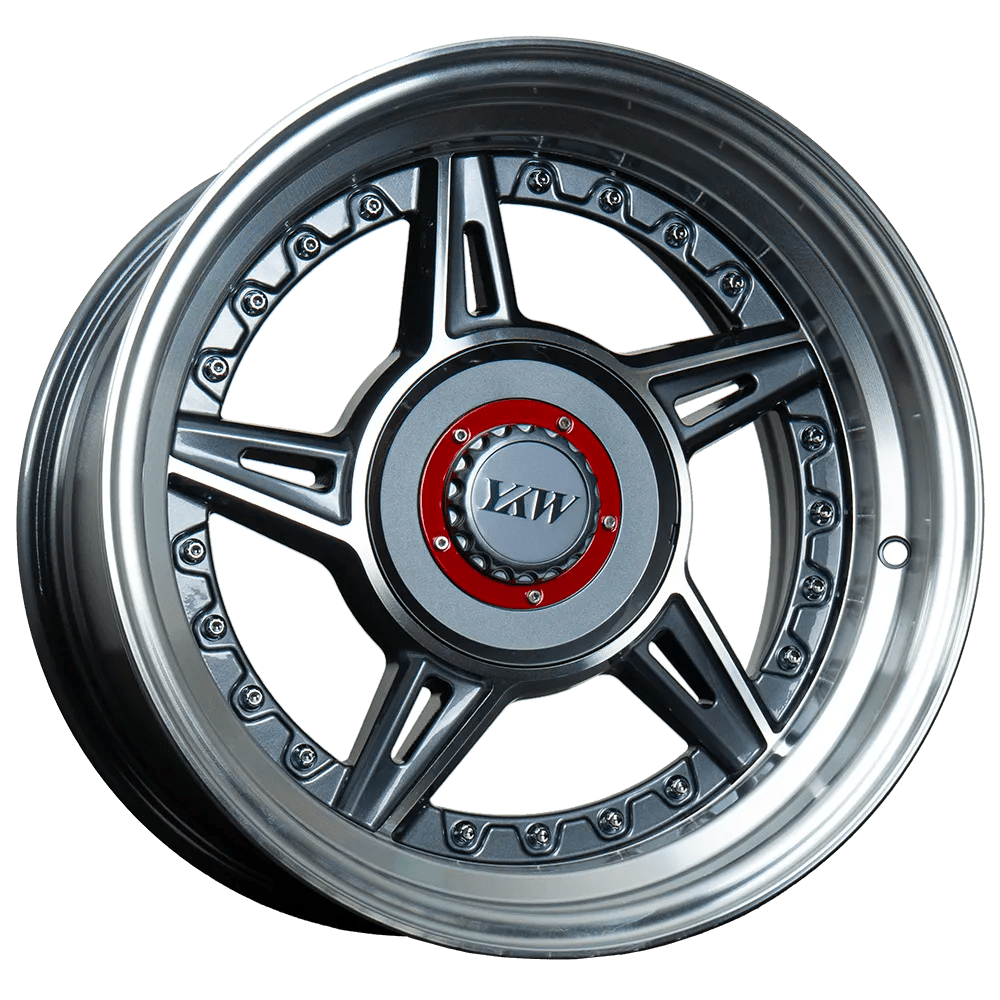 Llantas Aro 15×8.25 4X100 4X108 ET15 CB73,1 YKW5663 GF (Set 4 llantas)