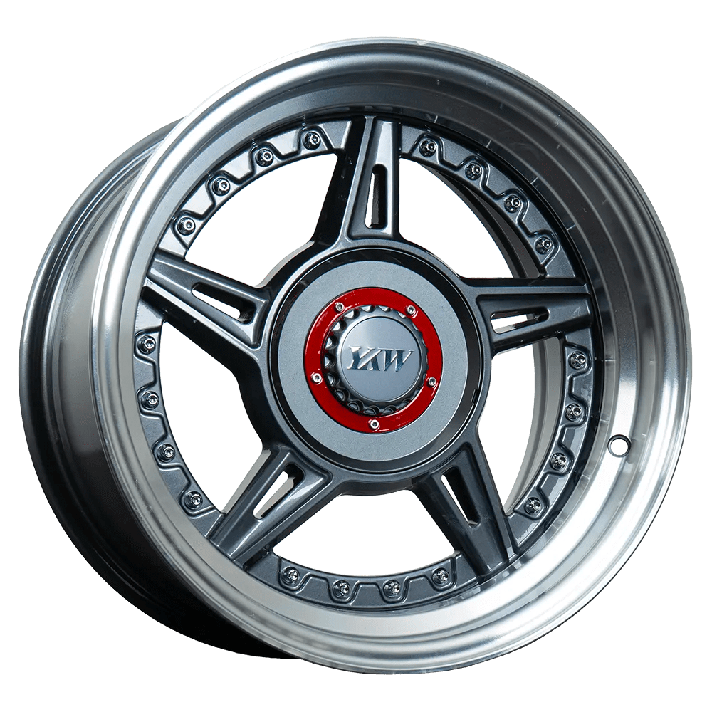 Llantas Aro 15×8.25 5X100 5X114.3 ET15 CB73,1 YKW5663 GL (Set 4 llantas)