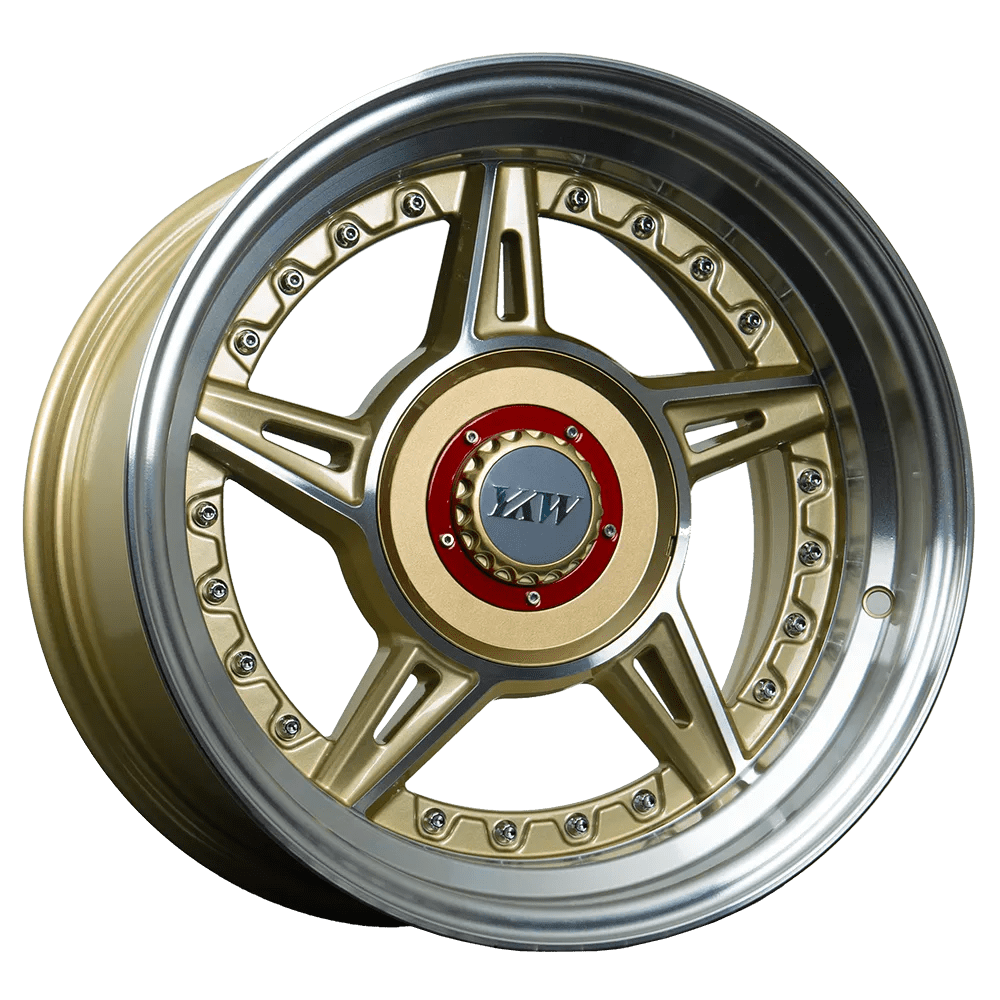 Llantas Aro 15×8.25 4X100 5X100 ET15 CB73,1 YKW5663 GOF (Set 4 llantas)