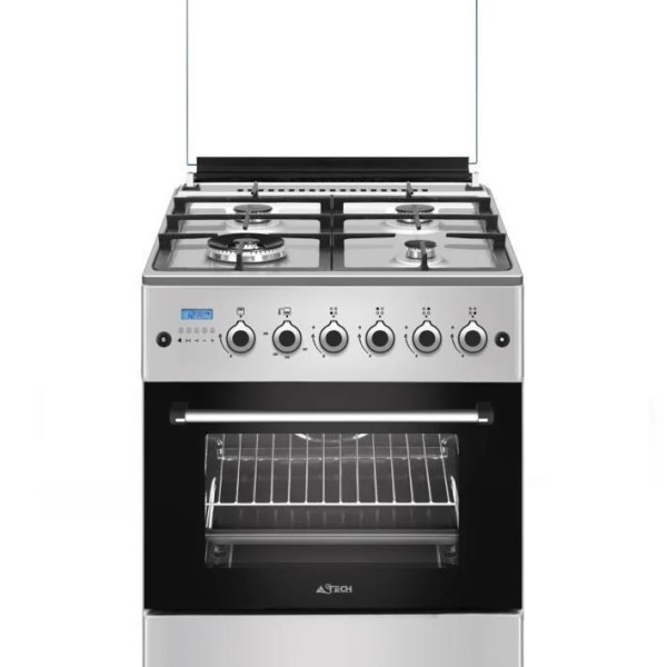 Astech Cuisiniere 5 Feux 60*60 a Chaleur Tournante. CK66ELCF