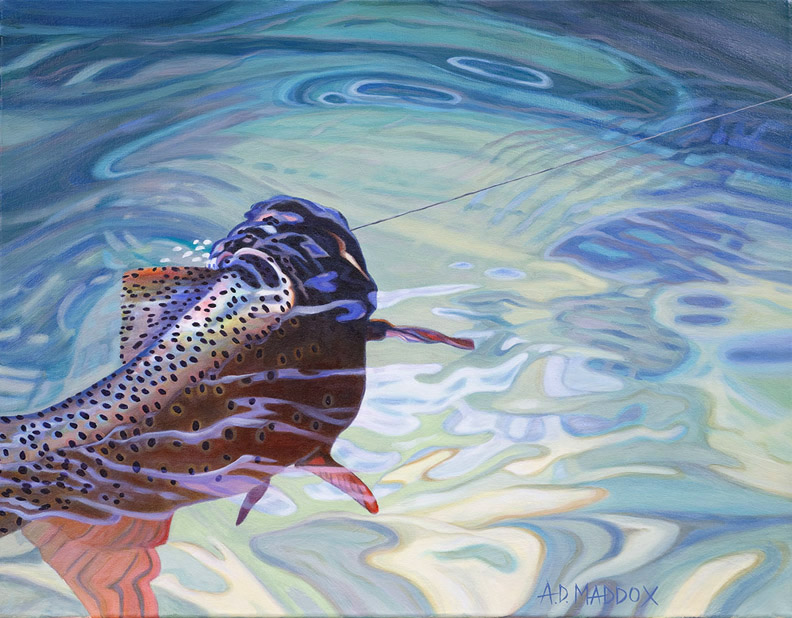 Artist Profile: The Fly Fishing Art of AD Maddox – The Venturing