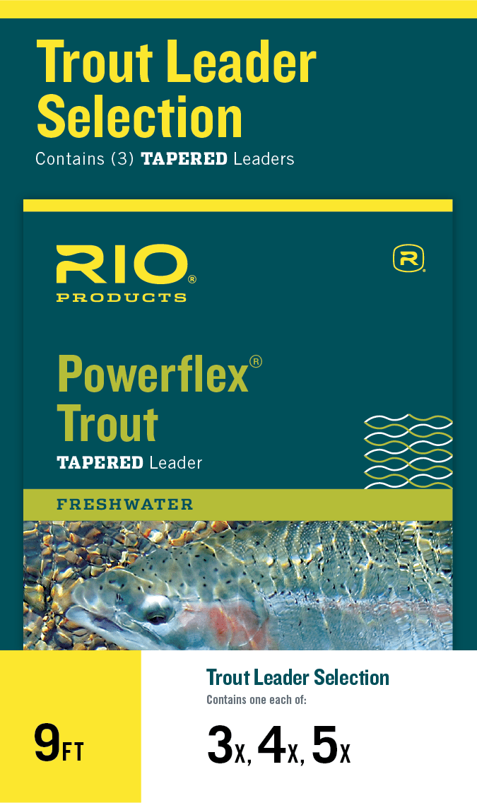 Rio Suppleflex Trout Leaders 3-Pack - Perfect For Dry Fly & Soft Hackle Fishing