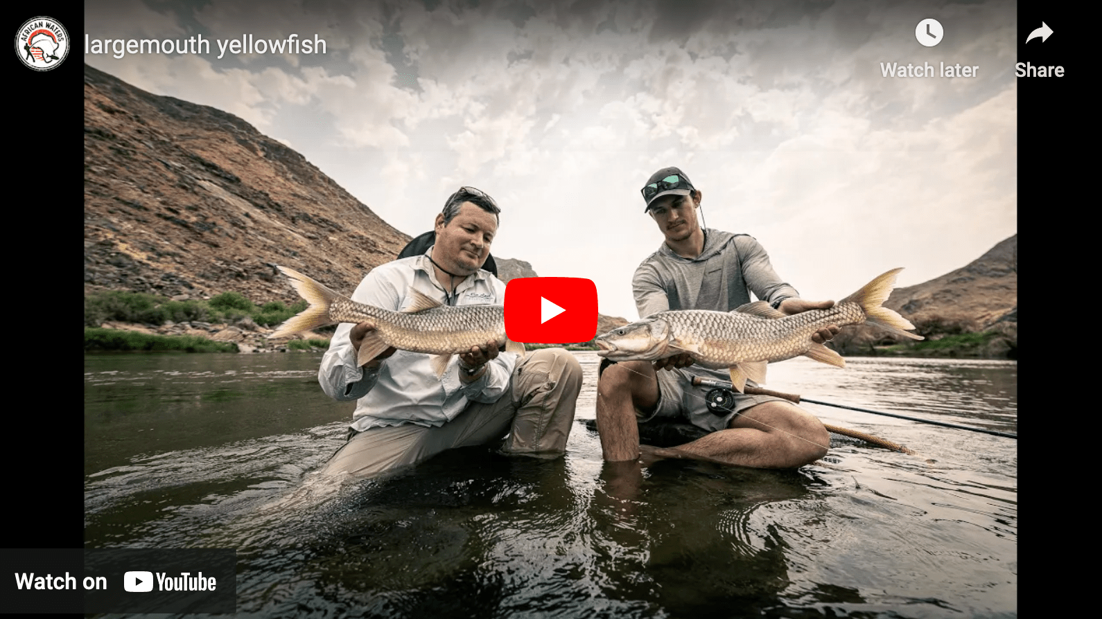 Video Fly Fishing for Largemouth Yellowfish in the Kalahari Wilderness