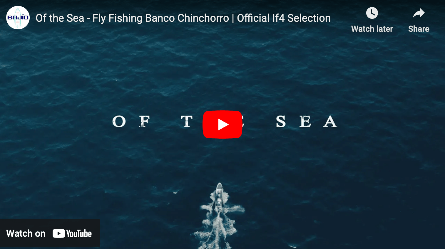video cover image showing an aerial shot of a boat