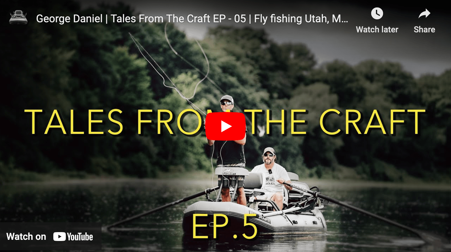 video cover image of anglers fishing from a raft