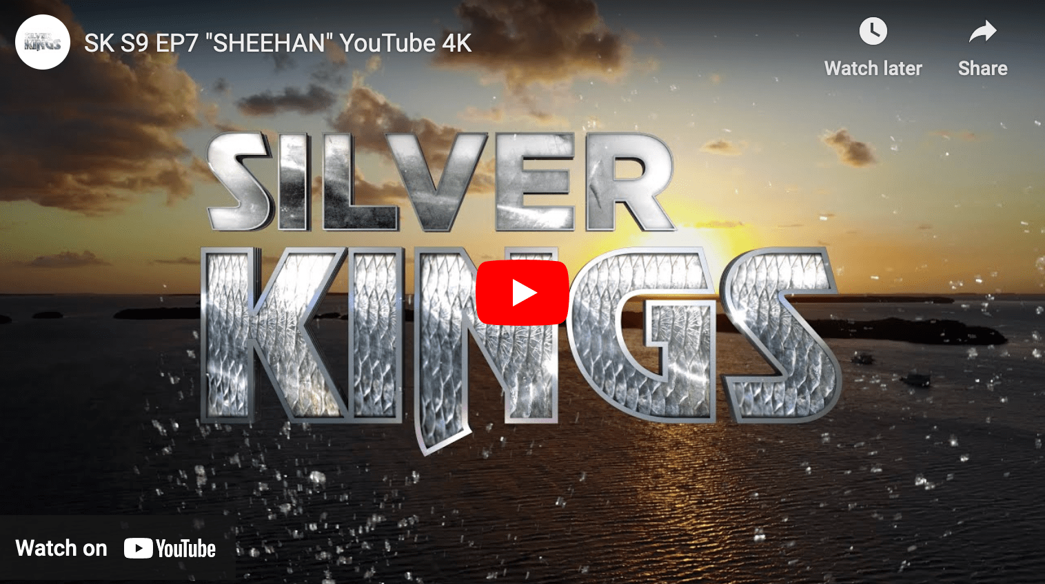 video cover image of the Silver Kings logo over a body of water