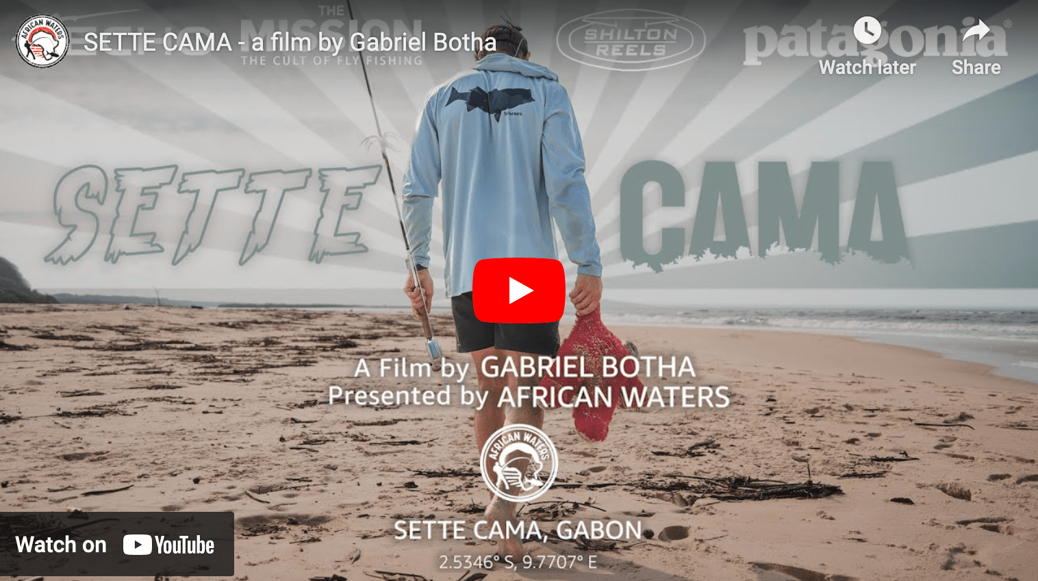 video cover image of an angler walking on sand