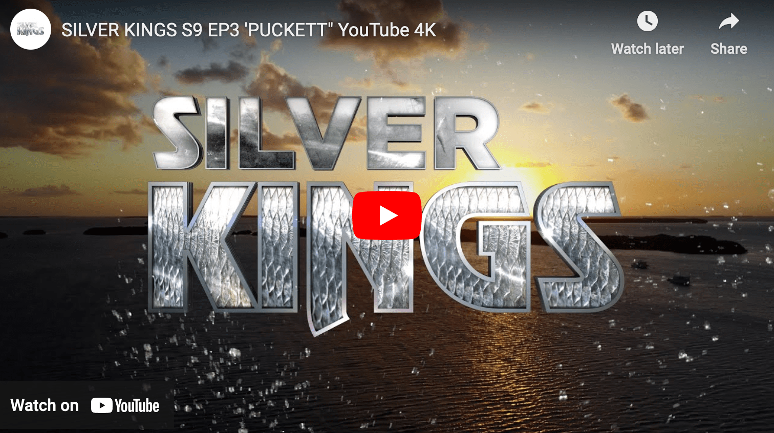 video cover image of the Silver Kings logo over a body of water