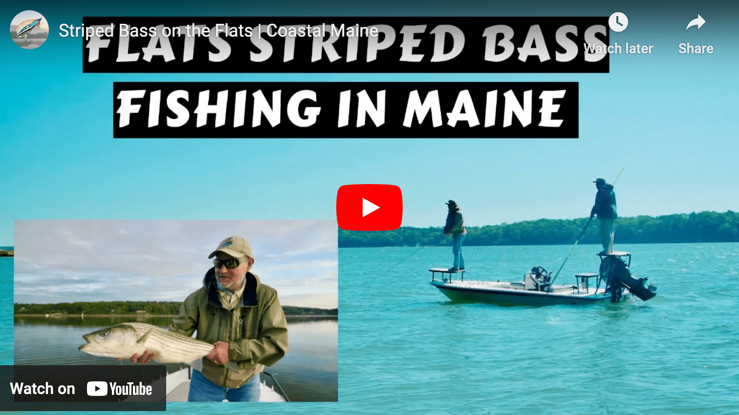 video cover image with people fishing from a boat and another angler holding a fish