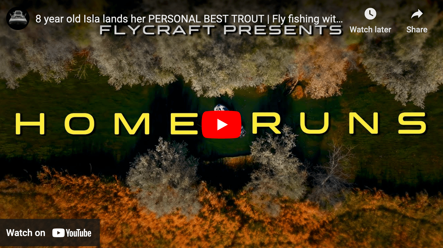 video cover image showing an aerial view of a river