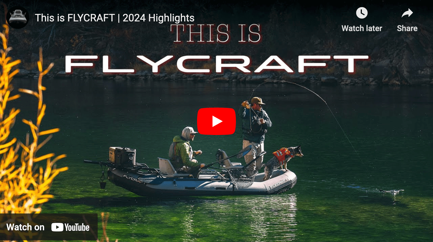 video cover image of anglers fishing from a raft