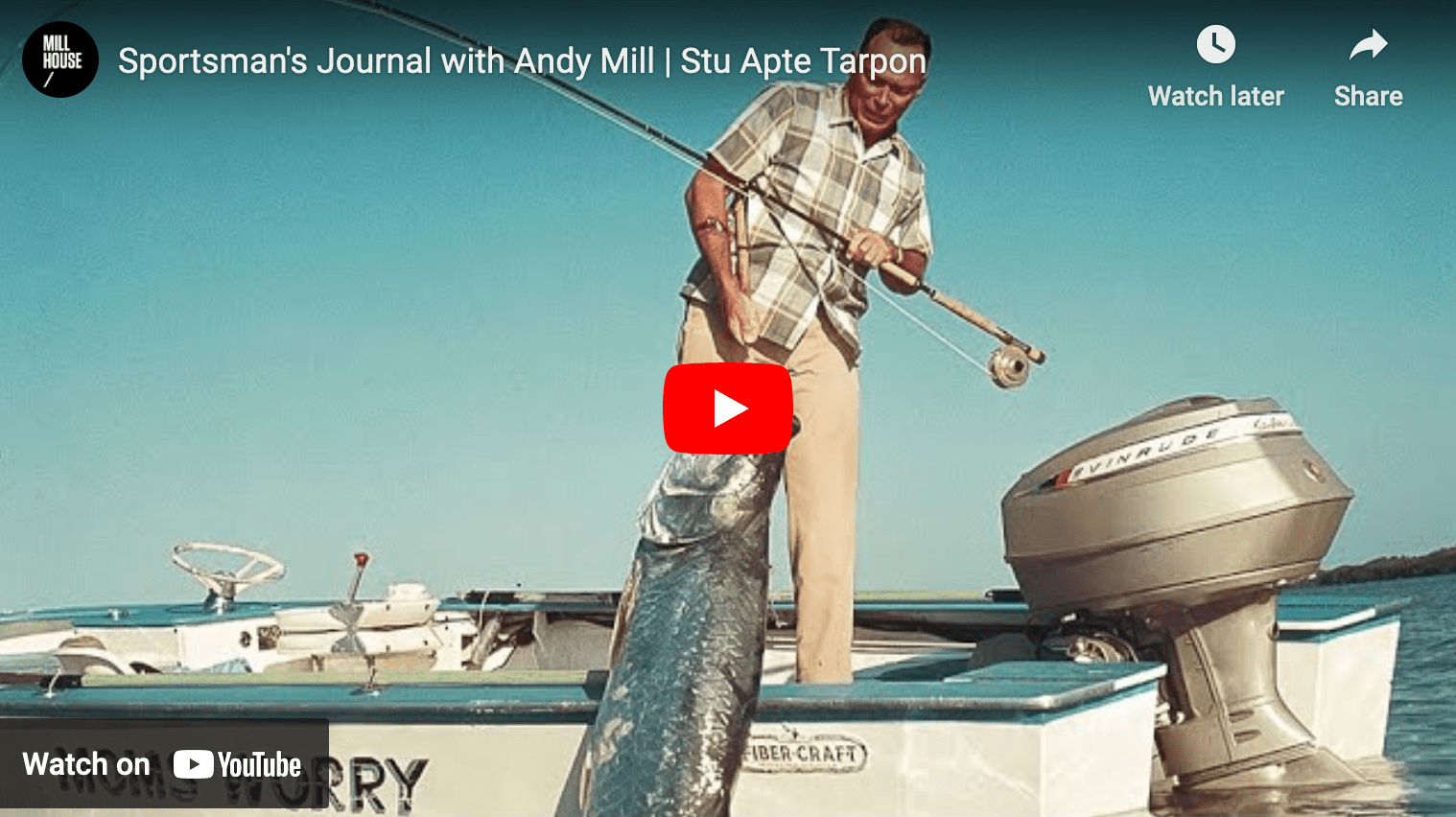 video cover image of Stu Apte holding a tarpon