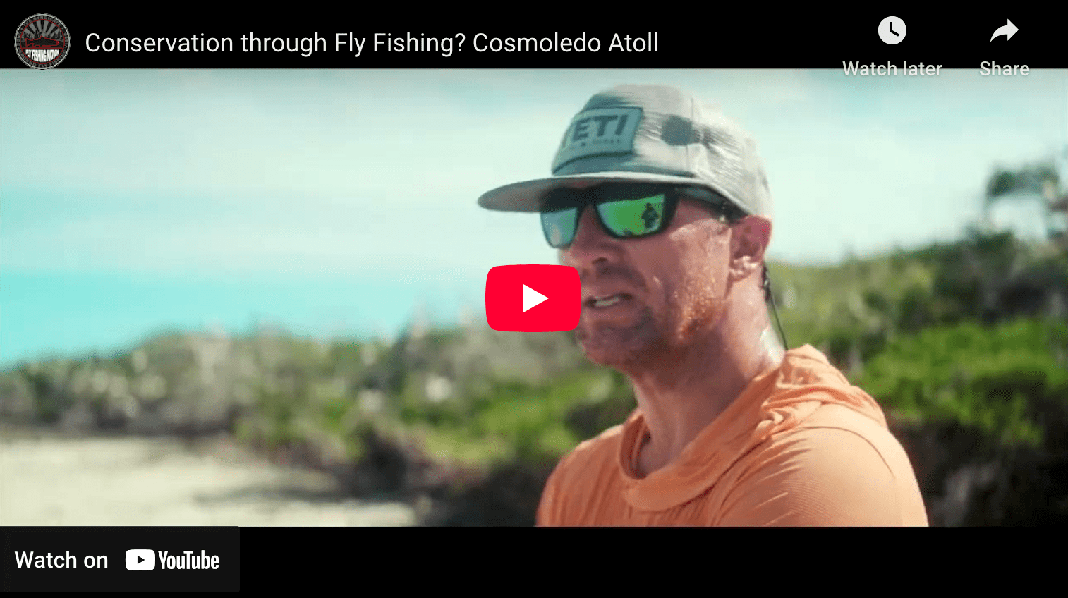 video cover image of a man talking on a beach
