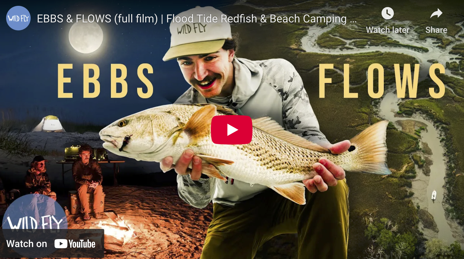 video cover image of an angler holding a redfish