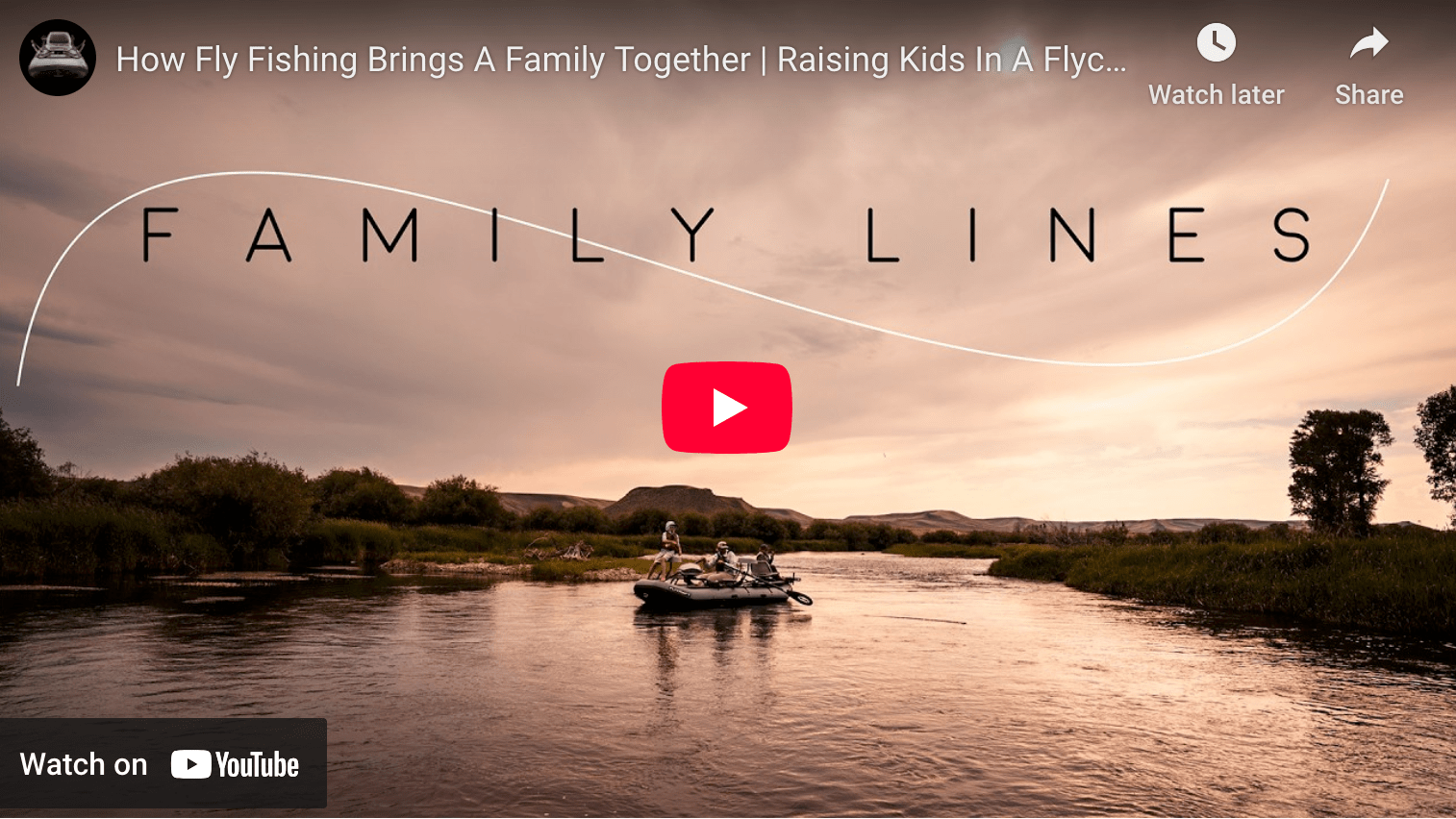 video cover image of people on a raft on a river