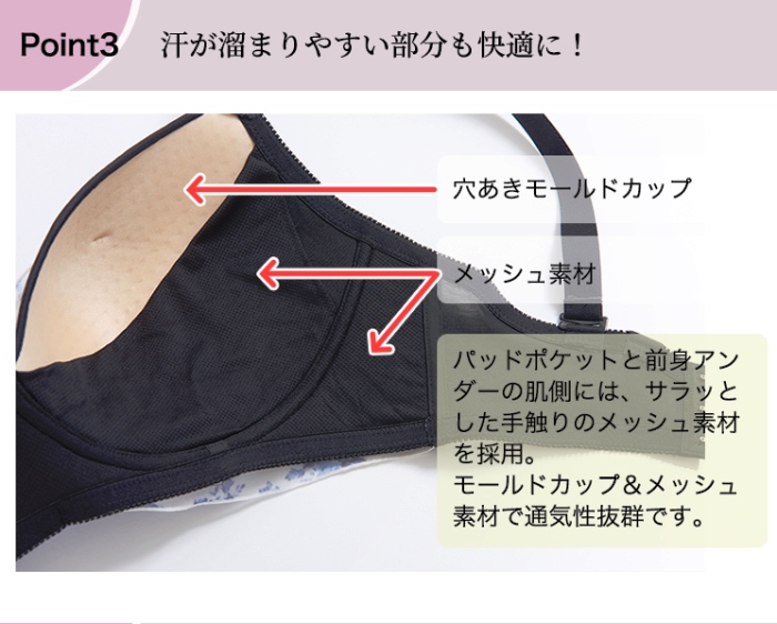 ノンワイヤーブラ Point 3