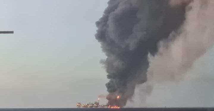 Reportan explosión en plataforma de Pemex en Campeche 1 Reportan explosión en plataforma de Pemex en Campeche