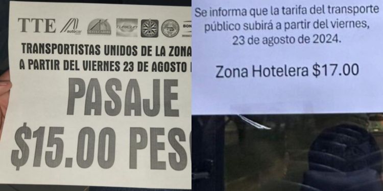 ¿Aumentó 5 pesos la tarifa de transporte publico en Cancún? 1 ¿Aumentó 5 pesos la tarifa de transporte publico en Cancún?
