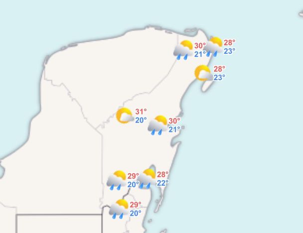 CLIMA HOY QUINTANA ROO