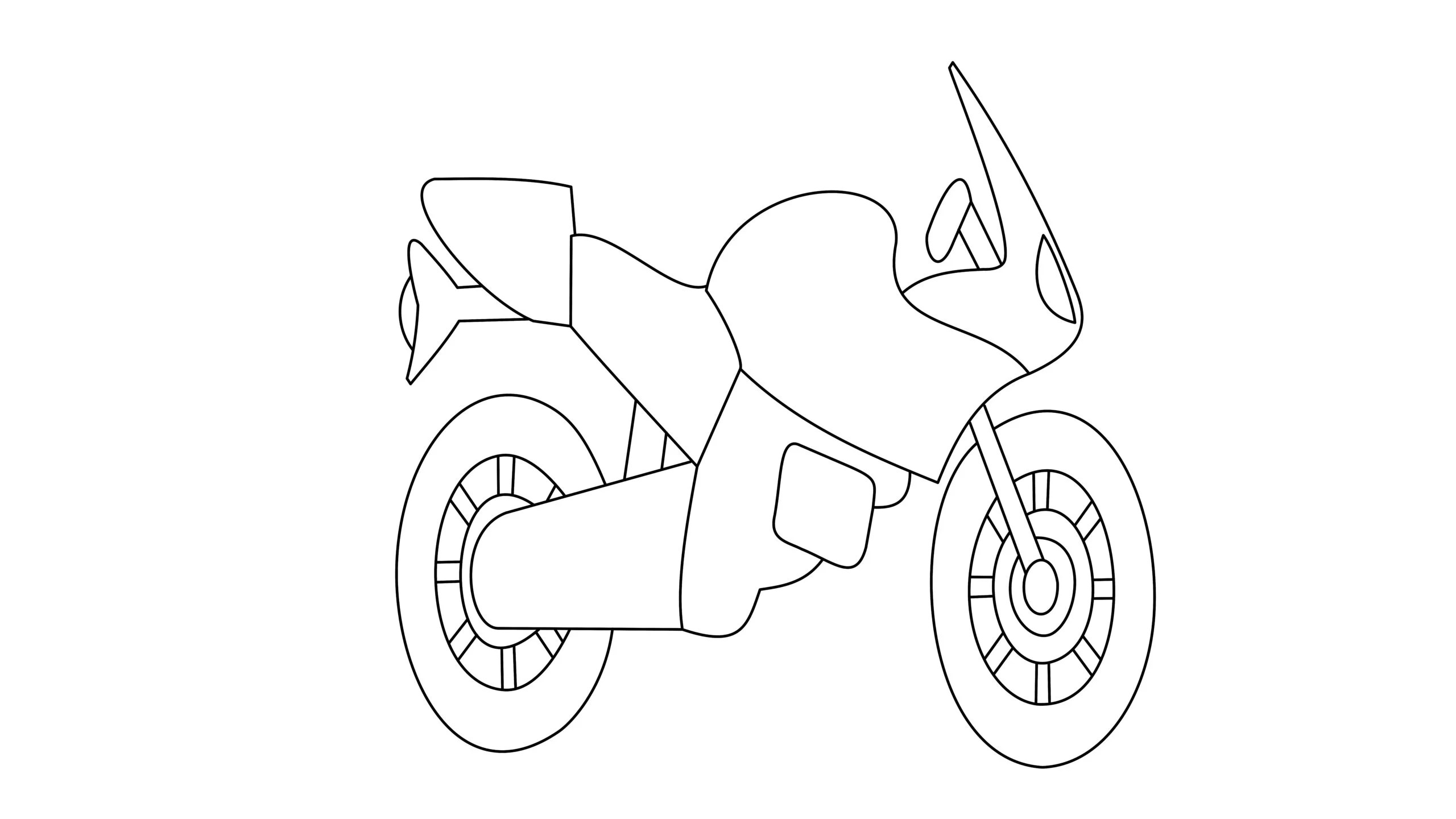 pix Easy Bike Drawing Images how to draw a motorbike in 9 simple steps for kids verbnow
