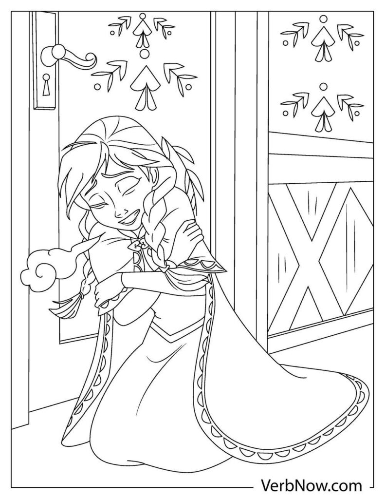 free anna and elsa coloring pages book for download printable pdf verbnow