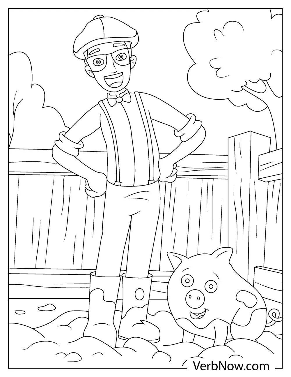 Free blippi coloring pages for download (printable pdf)