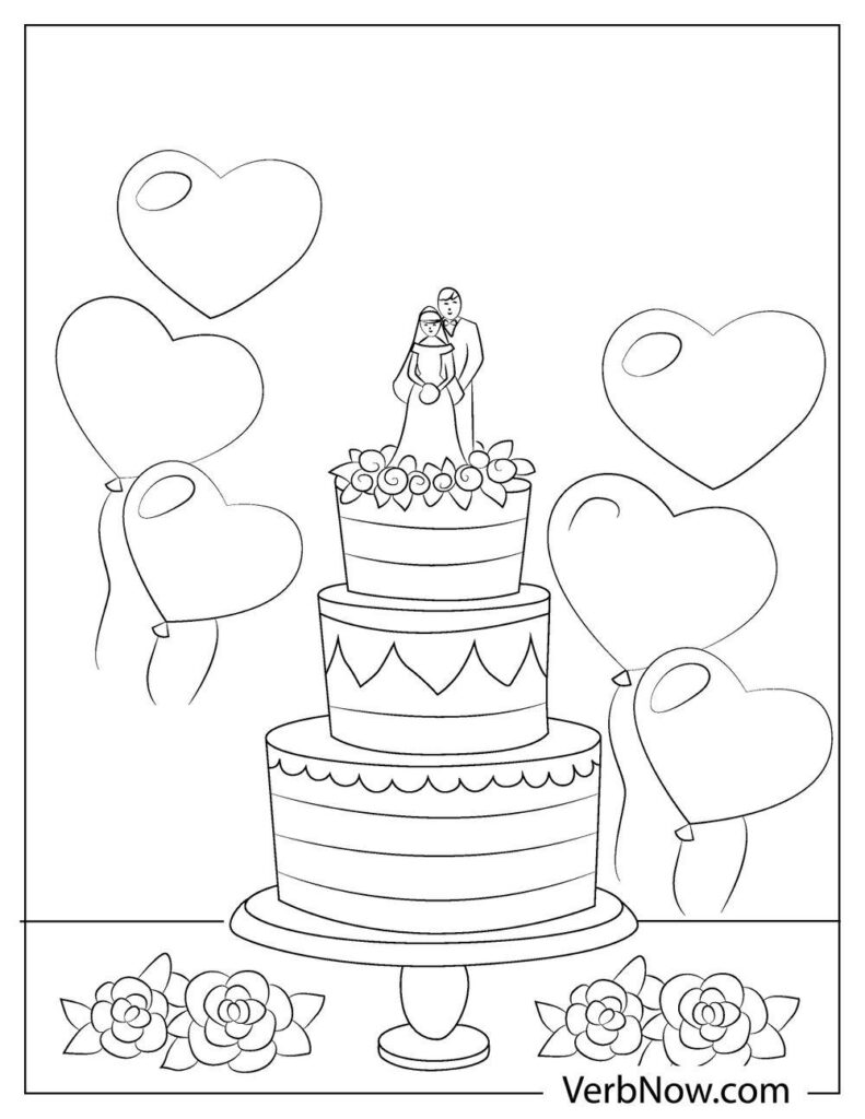 Welcome to my favorite birthday cake coloring page. Free Cakes Coloring Pages Book For Download Printable Pdf Verbnow