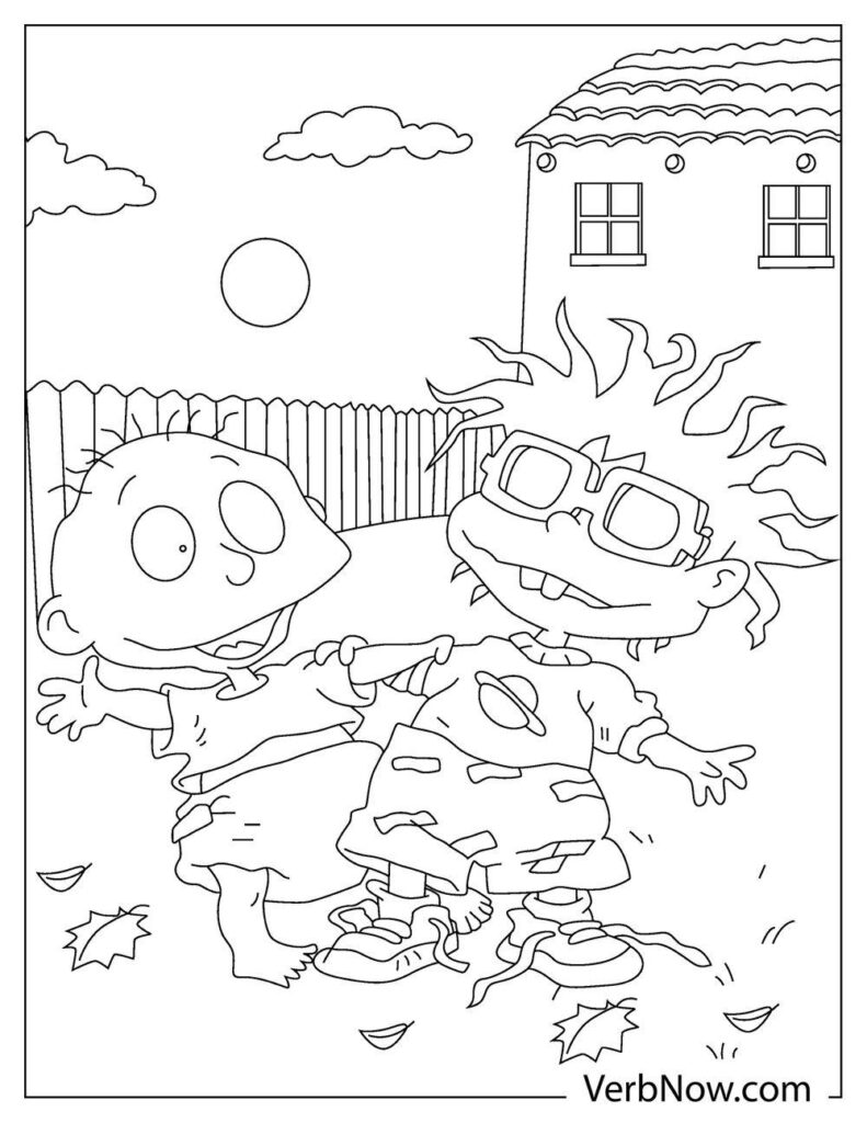 free rugrats coloring pages book for download printable pdf verbnow