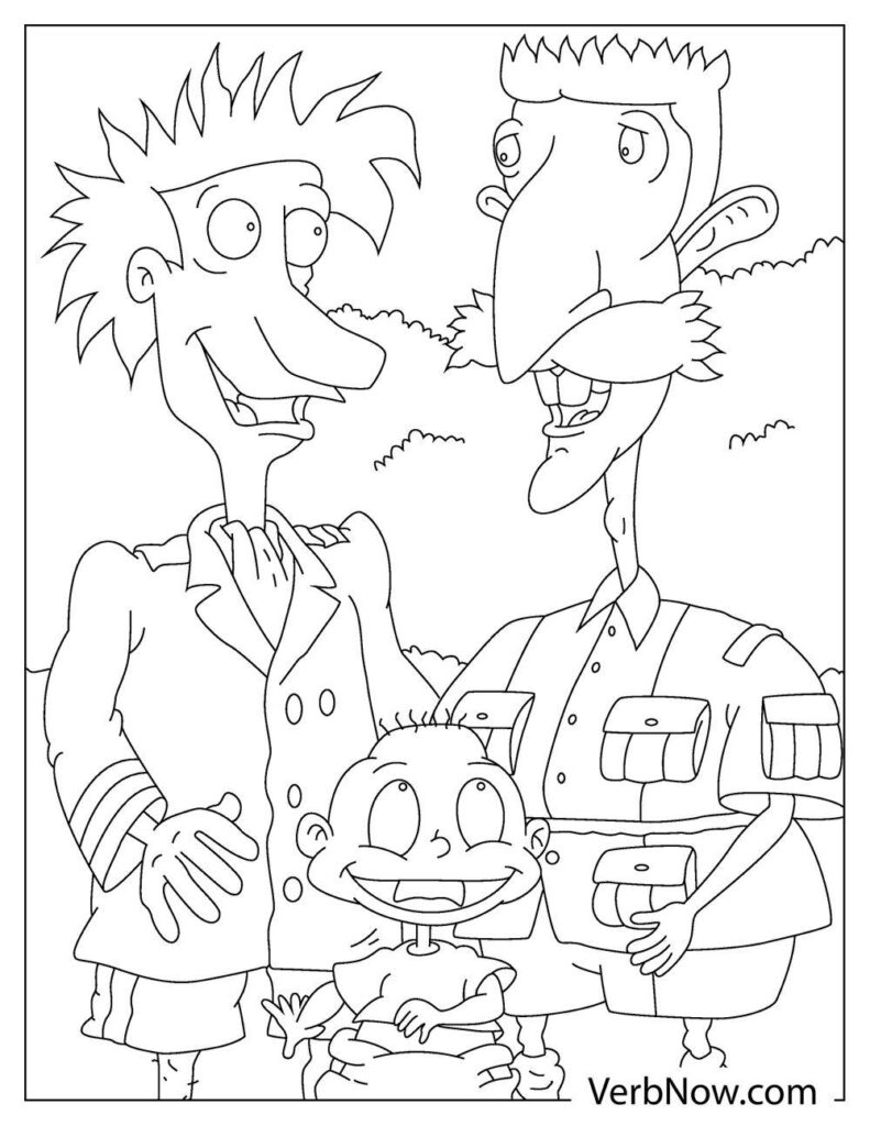 free rugrats coloring pages book for download printable pdf verbnow