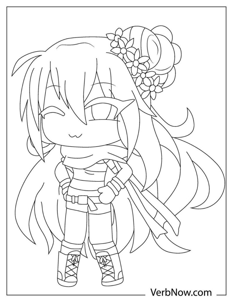 free gacha club coloring pages book for download printable pdf verbnow