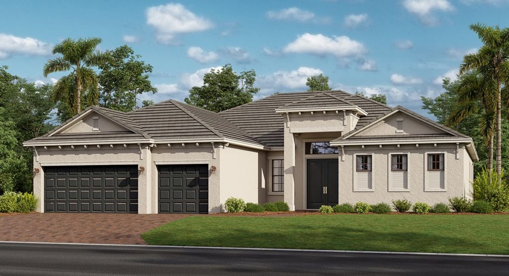 Lennar Homes New Home In Verdana Village Estero FL Sunset Exterior 1024x555 