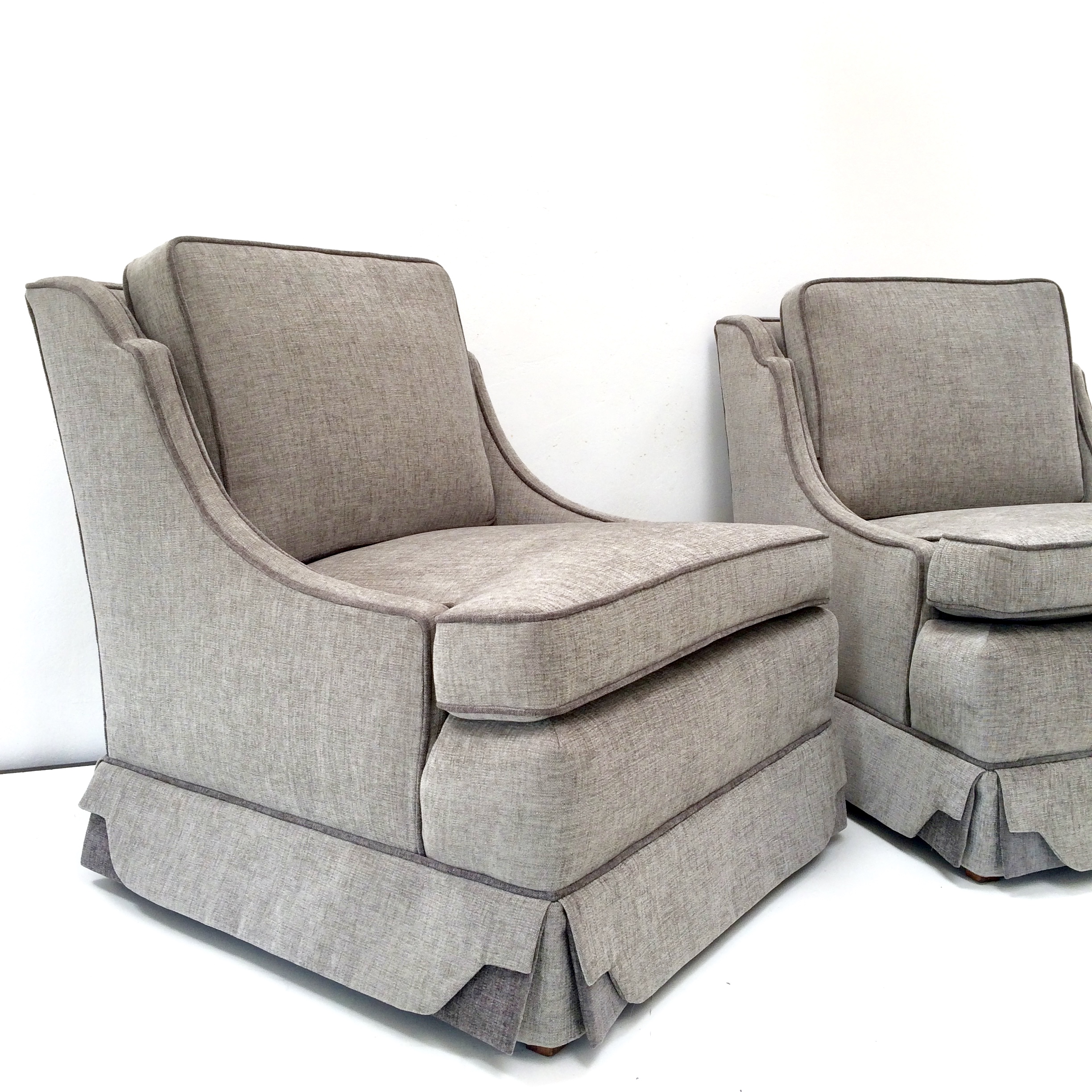 This pair of Thomasville chairs needed the works, and are brand new again!