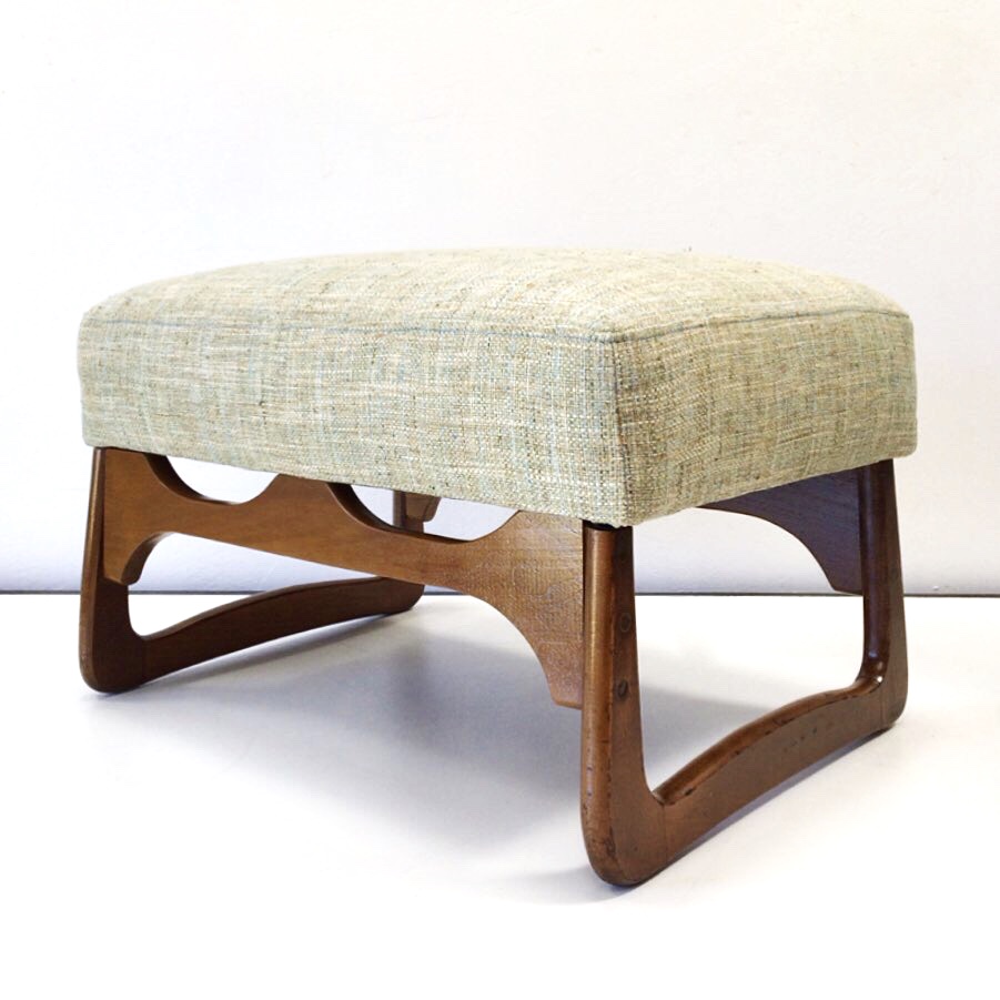 The ottoman and chair were bought separately; now they look like a set!