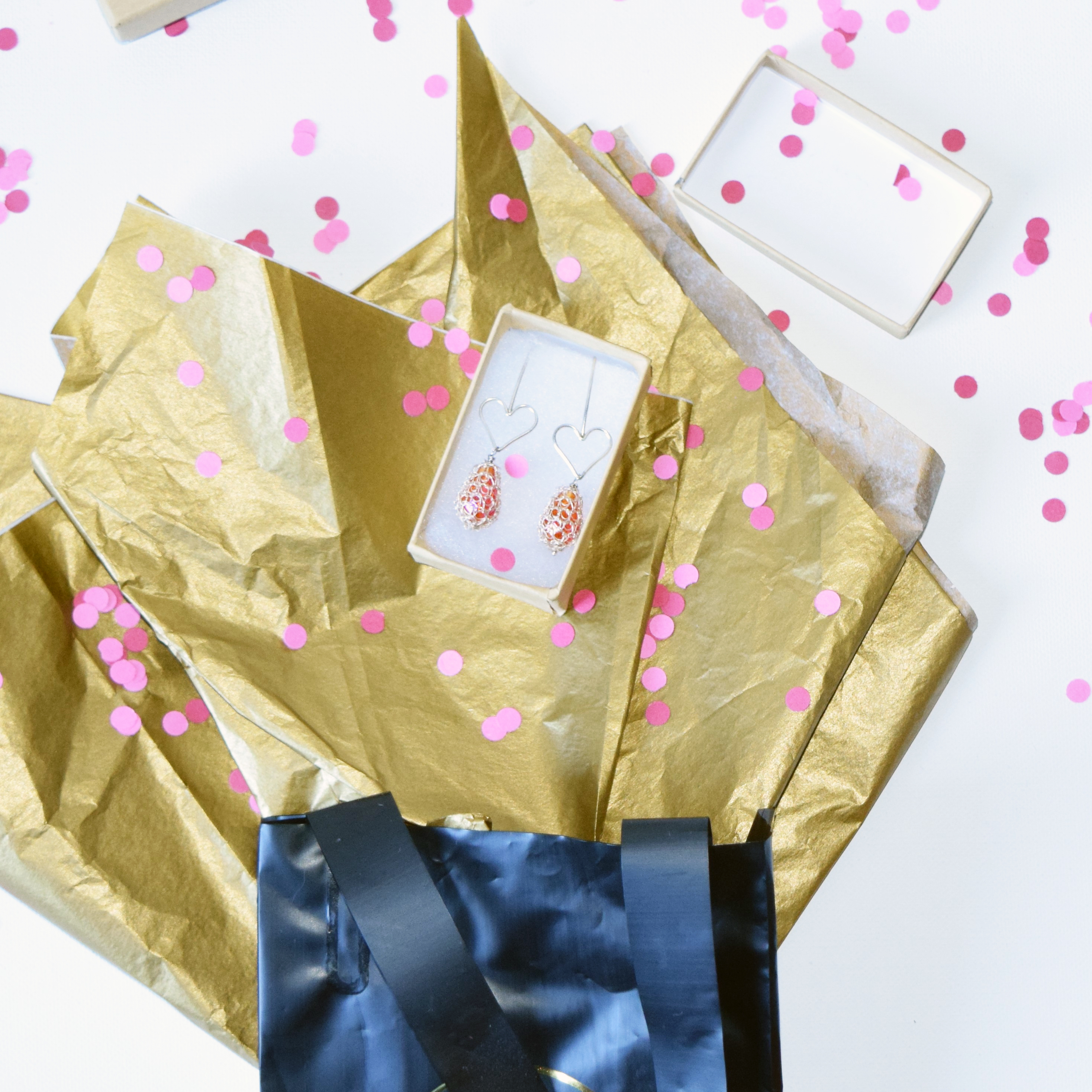 Shopping Flatlay for Valentine's Day