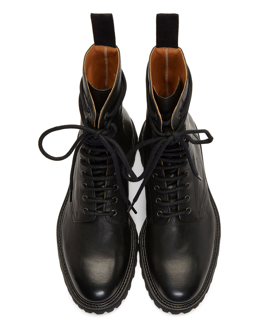 MAISON MARGIELA Black Combat Boots · VERGLE
