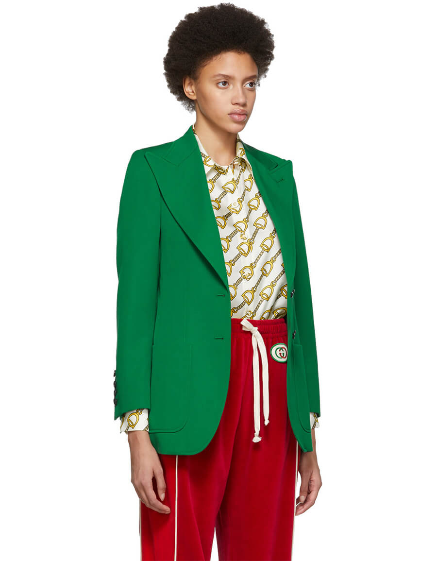 gucci blazer green