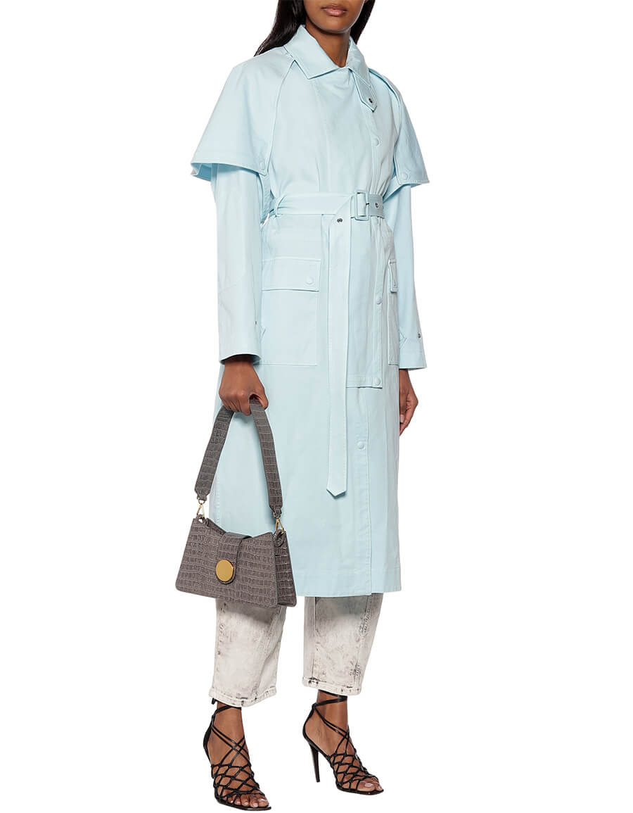 STELLA MCCARTNEY Stacey stretch cotton trench coat VERGLE